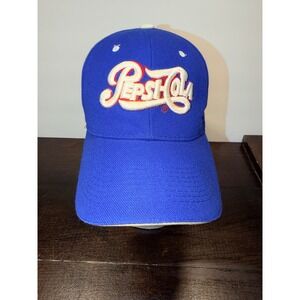 Pepsi Cola Baseball Cap Royal Blue Embroidered Logo Adjustable Hat One Size